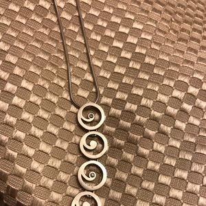 COPY - Sterling silver diamond Art Deco necklace